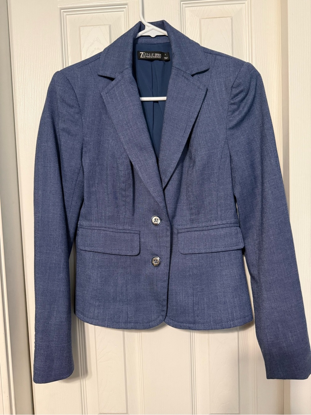 New York & Company Blue and Gray Women's Tailored Blazers - Two-Pack - Picture 2 of 8